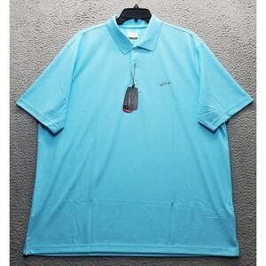 Greg Norman Golf Performance Polo Shirt Mens XXXL Blue Play Dry Popover G7XLK440